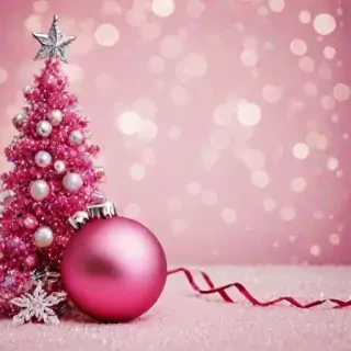 pink christmas background