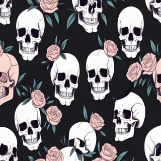 aesthetic skull wallpaper