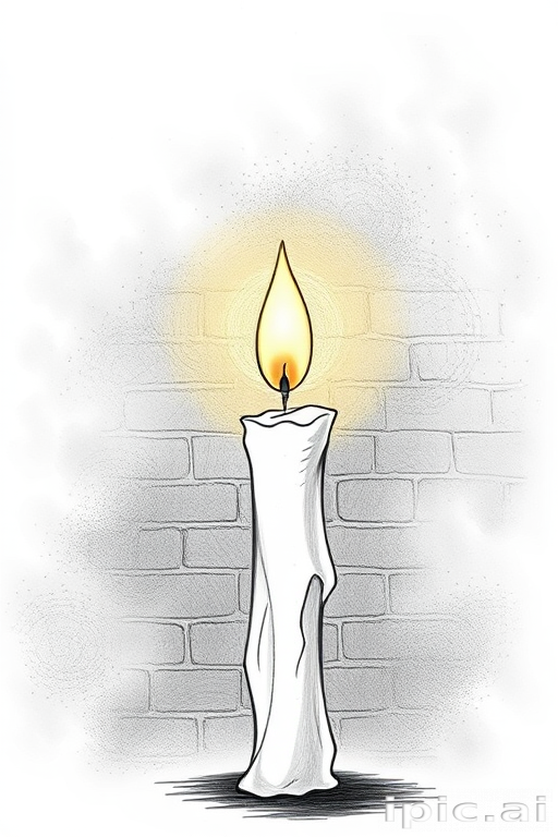 candle drawing