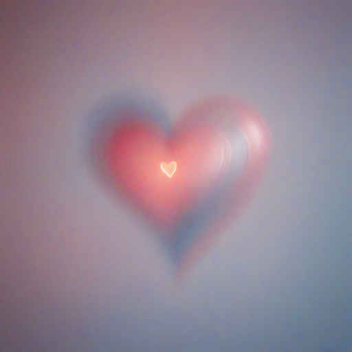 blurred heart