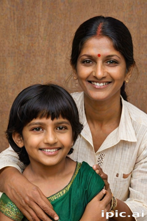 happy indian family