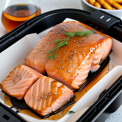 honey glazed salmon air fryer