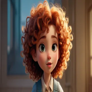 cartoon characters with curly hair