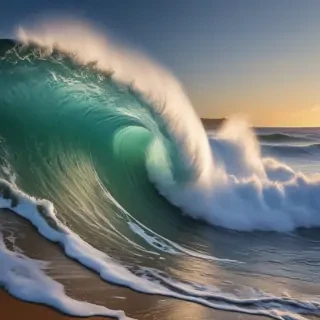 waves transparent