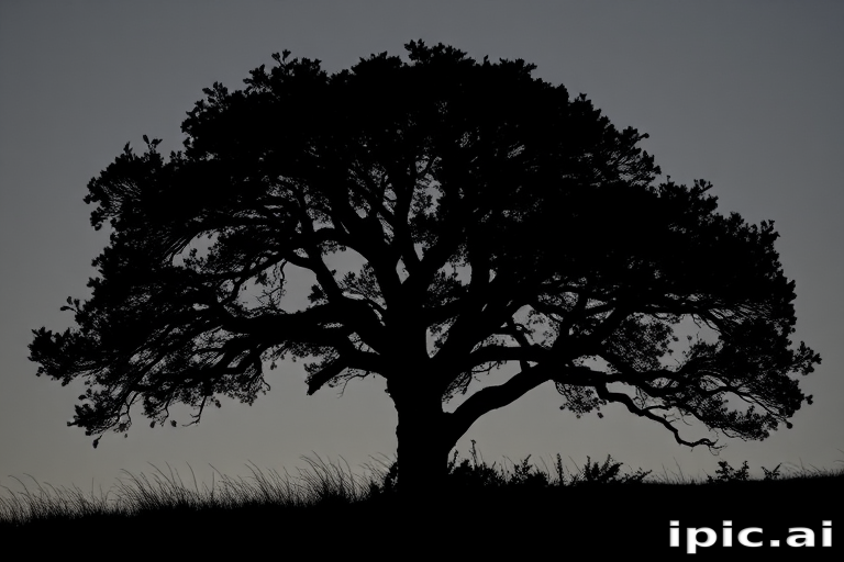 silhouette tree png