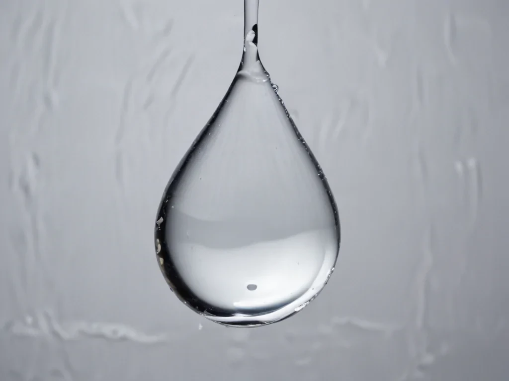 transparent water drop