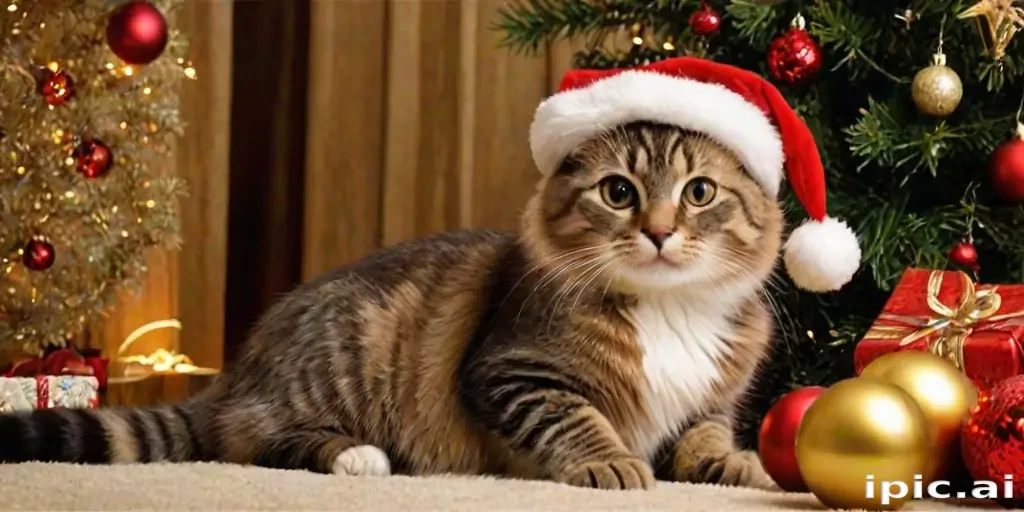 cat christmas wallpaper