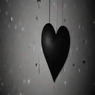 black heart aesthetic