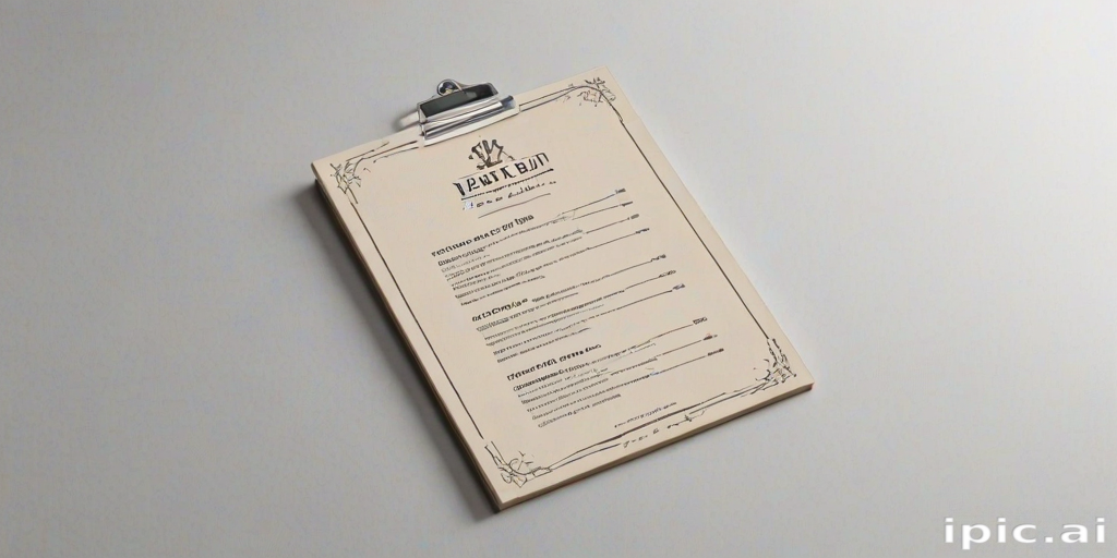 menu mock up