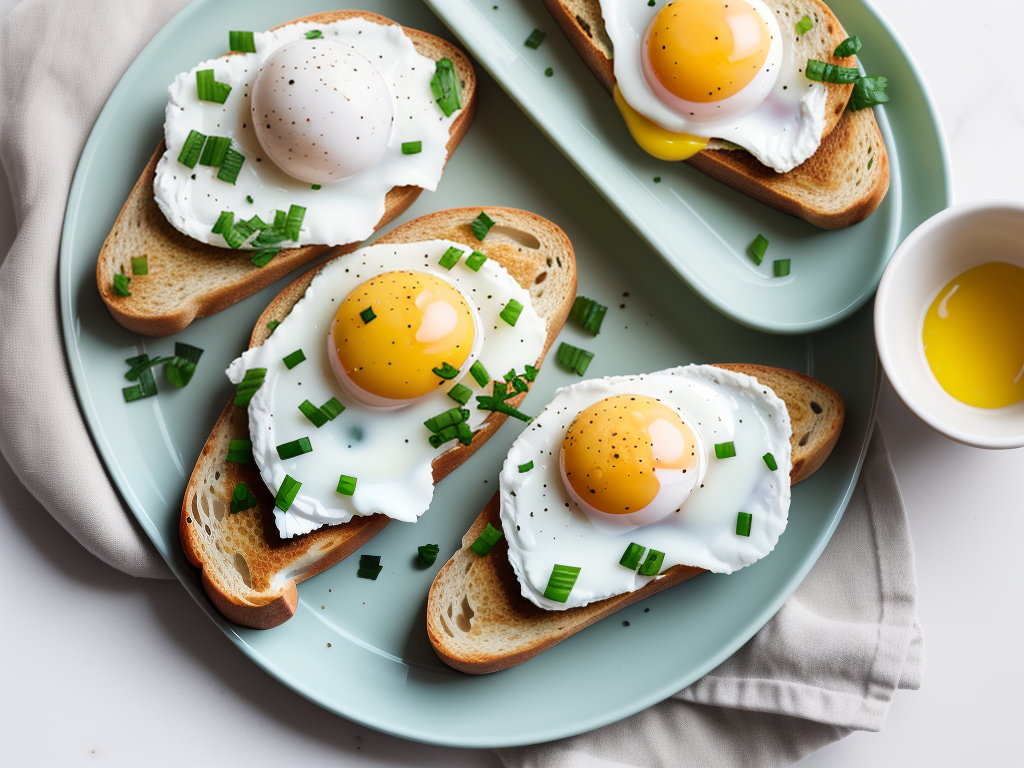 air fryer eggs on toast