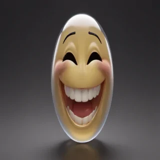 transparent laughing emoji