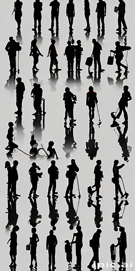 people silhouettes