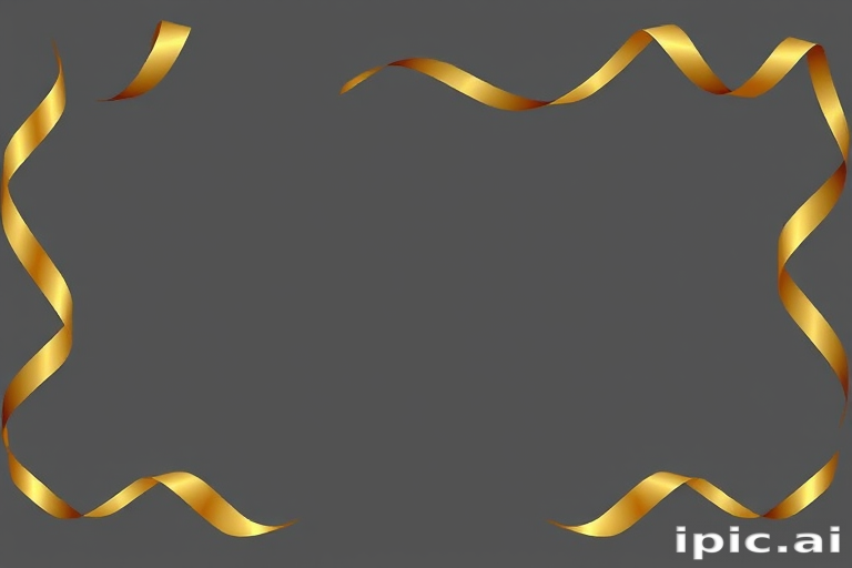 gold ribbon clipart