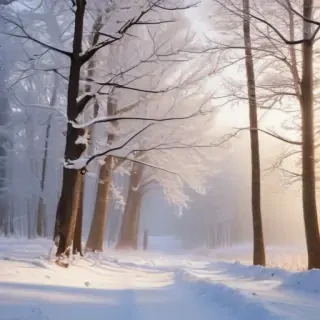 winter zoom background