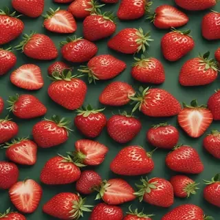 strawberry background aesthetic