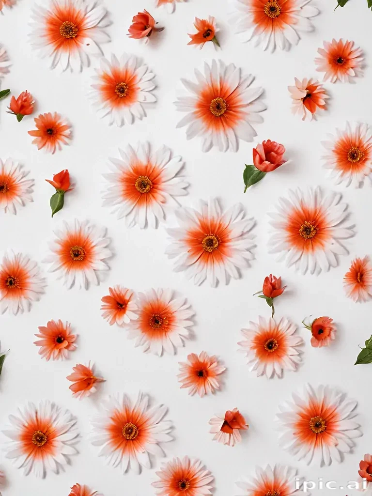 flower white bg