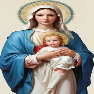 virgin mary clip art
