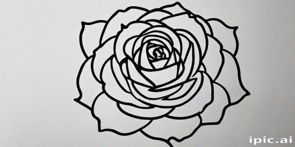 rose outline