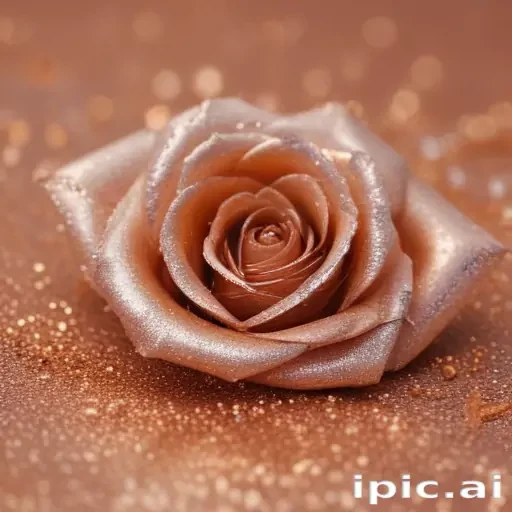 glitter rose gold background