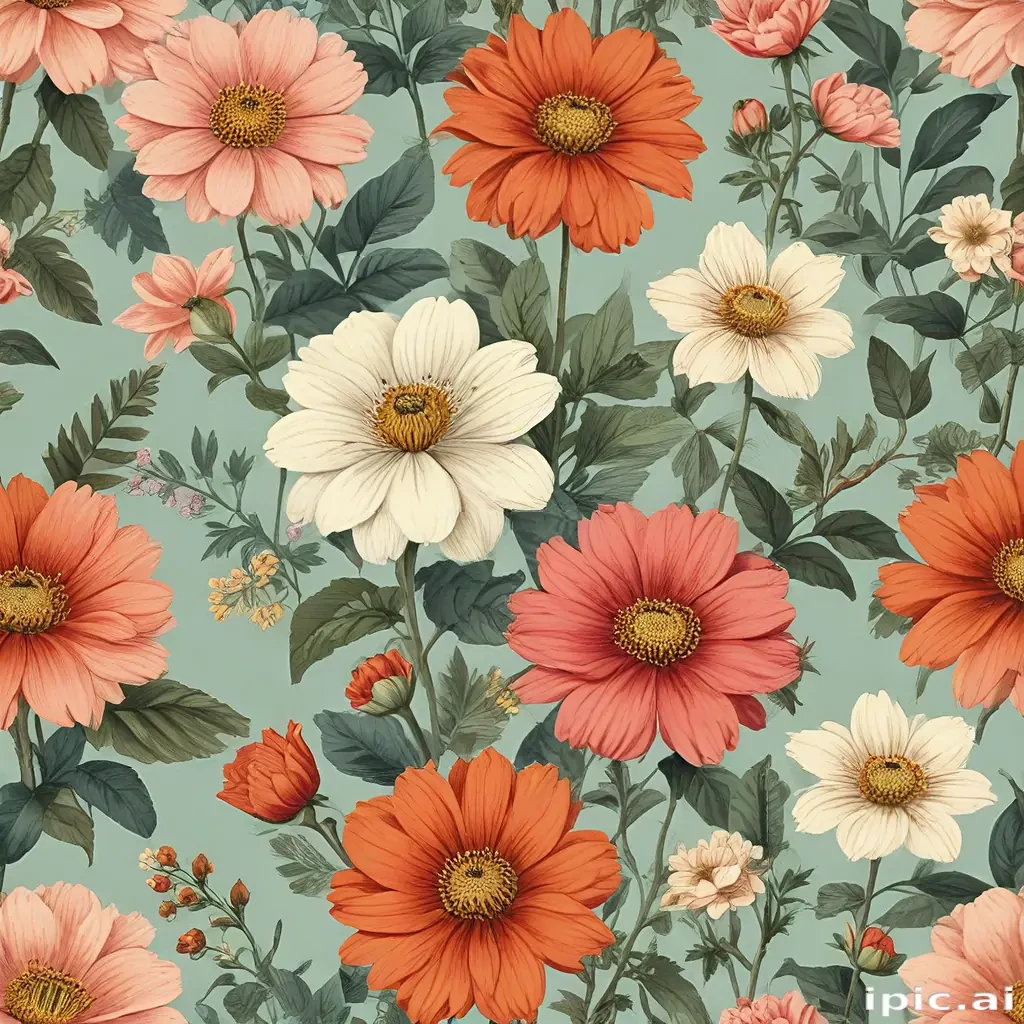 vintage flower illustration