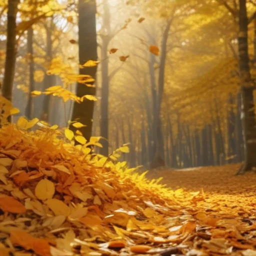 golden leaves background