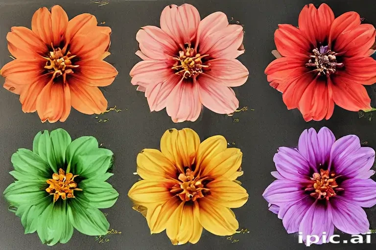 flower color drawings