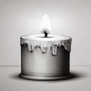 candle drawing