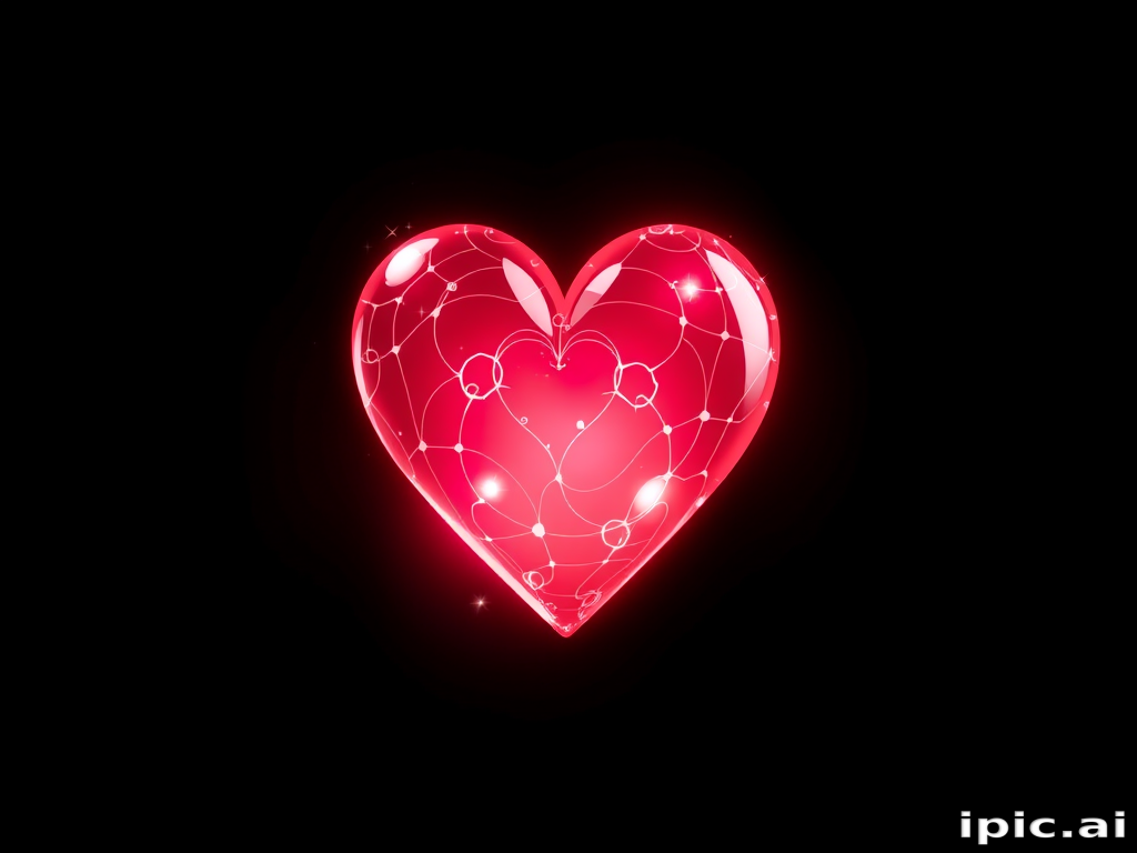 glow heart png