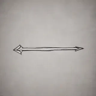 drawn arrow
