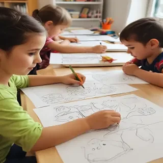 kids drawing