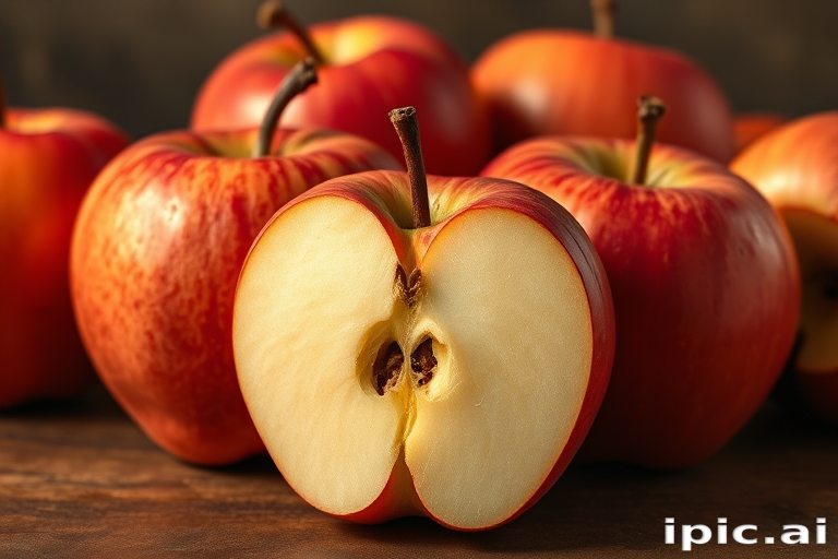 drawn apples