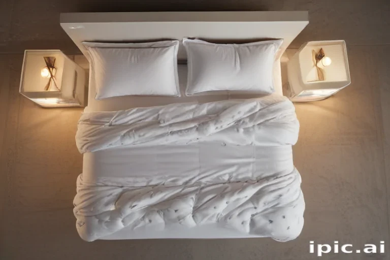 bed top view