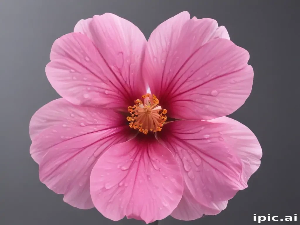pink flower transparent background