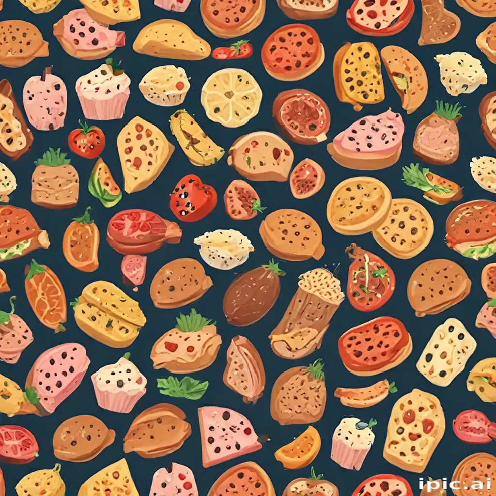 animated food