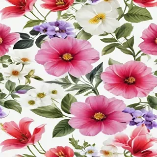 flowers with white background