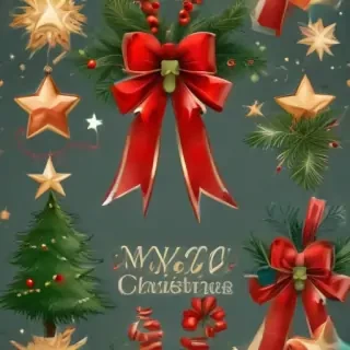merry christmas clipart transparent background