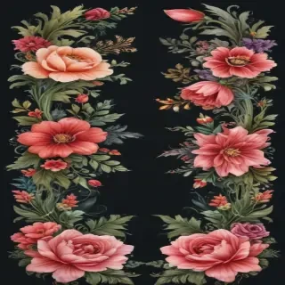 floral borders clipart