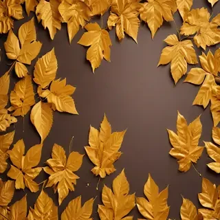 golden leaves background