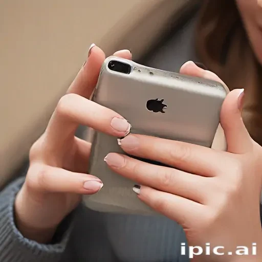 holding phone