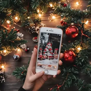 iphone christmas aesthetic wallpaper