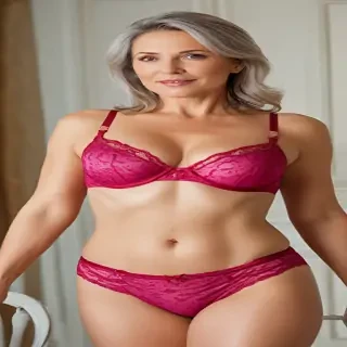 mature women in lingerie