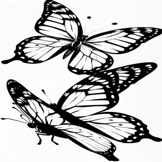 butterfly drawling