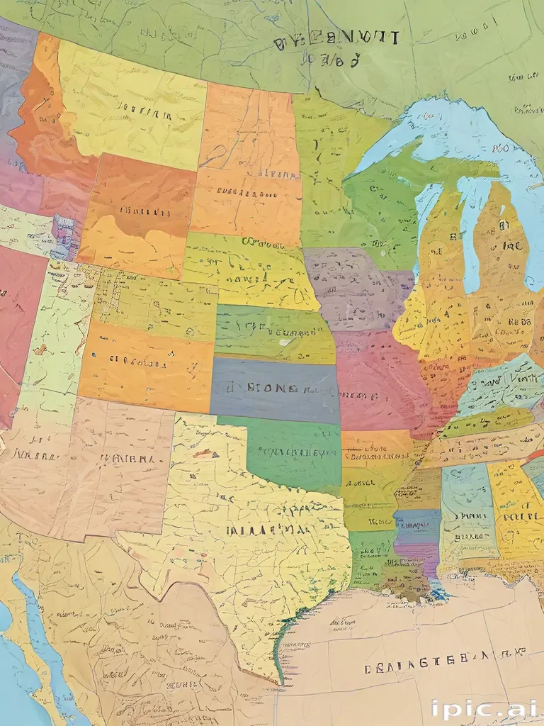 usa map states
