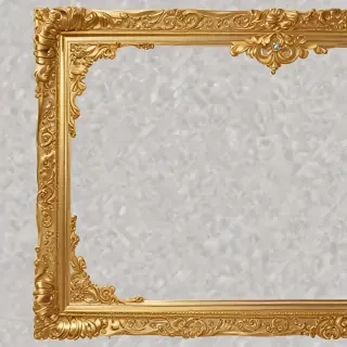 transparent background gold border