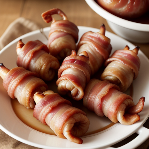 bacon wrapped pigs in a blanket