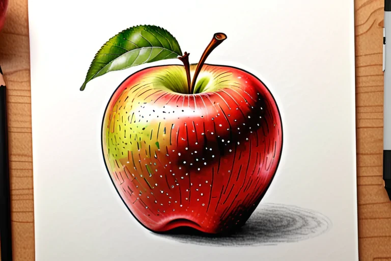 apple picture drawing