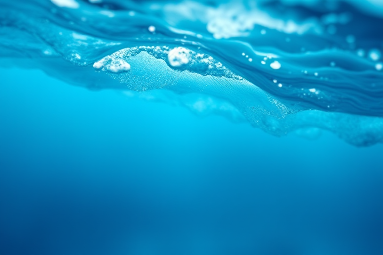 abstract blue waves background, f/8, ISO 100, 1/125s, shot from a low angle with a wide lens, digital photography, high resolution