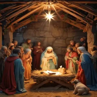 free christmas nativity scene