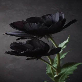 black flower
