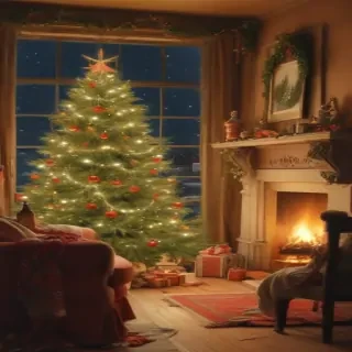 vintage christmas illustration